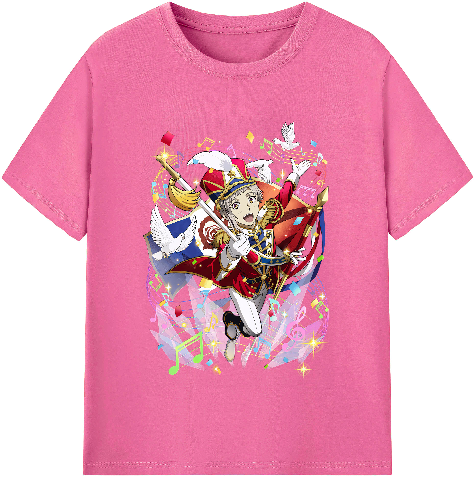 （画像用） 文豪ストレイドッグス Bungo Stray Dogs レディースカジュアルプリントTシャツ（綿100％）